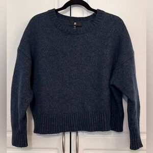 Banana Republic Merino Wool Blend Crewneck Sweater, Navy Blue - Size XL